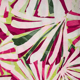 Maille plissée satinée soleil levant vert et rose