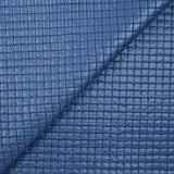Matelassé à carreaux bleu barbeau