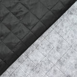 Matelassé à carreaux fin noir