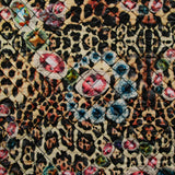 Matelassé imprimé bijoux fond léopard