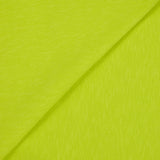 Molleton de coton flammé vert fluo