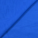 Mousseline de 100% soie bleu roi