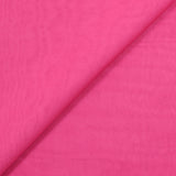 Mousseline de 100% soie rose bonbon