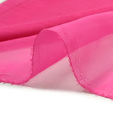 Mousseline de 100% soie rose bonbon