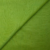 Mousseline 100% soie unie vert pomme changeant anis