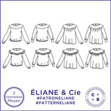 Patron de couture Blouse Eliane & Cie