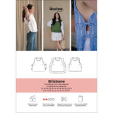 Patron de Couture plastron et pull sans manches femme BRISBANE