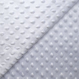 Polaire minky relief blanc optique