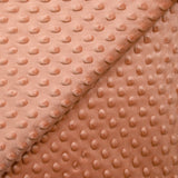 Polaire minky relief terracotta