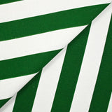 Polycoton imprimé rayé vert et jaune