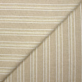 Polyester et lin à rayures lurex doré Margot fond naturel