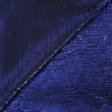 Polyester froissé Romane bleu indigo