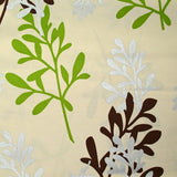 Polyester imprimé nature fond grège