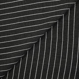 Polyester rayé 16mm fond noir