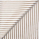 polyester rayé marron et argent fond blanc