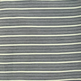 polyviscose tissé teint rayure écru et noir