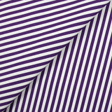 Popeline de coton Lina rayée 5mm violet