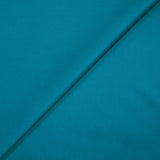Popeline de coton satinée bleu pétrole