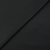 Popeline de coton satinée noir corbeau