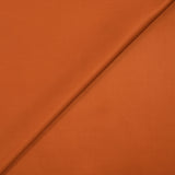 Popeline de coton satinée orange brûlé