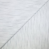 Popeline polycoton jacquard stries gris fond blanc