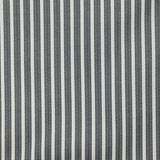 Popeline polycoton tissée-teinte Tom rayée gris et blanc