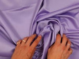 Mat satin touch turquoise silk