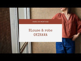 Okinawa mujer de costura de la mujer blusa y vestido