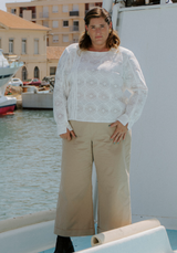 Couture pattern reef pants
