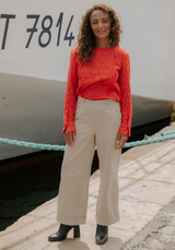 Couture pattern reef pants