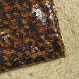 Sequins sur tulle imprimé sauvage