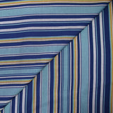 Sergé de viscose tissé-teint à rayures bleues