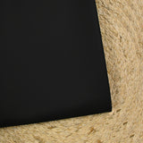 Simili cuir fin noir envers maille