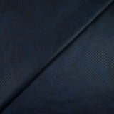 Suédine jersey perforée à pois Zoé bleu marine