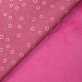 Sweat envers doudou pluie de bulles fond rose