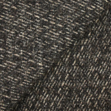 Tweed de laine mélangée bouclette marron et beige