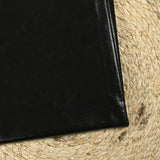 Twill de coton fin enduit effet vinyl noir