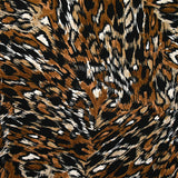 Twill de viscose imprimé Saturne marron