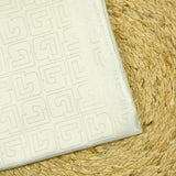 Twill fin de viscose logo blanc
