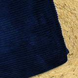 Velours 100% coton côtelé marine