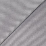 Velours côtelé coton 2 mm gris perle
