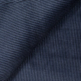 Velours côtelé coton élasthanne 3 mm bleu nuit