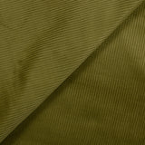 Velours côtelé coton et laine 2 mm matcha