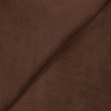 Velours côtelé polyester 2 mm marron