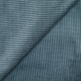 Velours côtelé polyester 4 mm gris acier