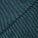 Velours côtelé polyester 4 mm pétrole