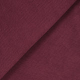 Velours côtelé sherpa double face lie de vin
