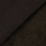 Velours côtelé sherpa double face marron