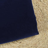 Velours de coton ras bleu marine