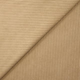 Velours polyester côtelé biscuit